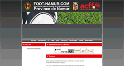 Desktop Screenshot of foot-namur.com